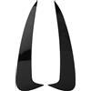 Akozon 2PCS Auto Paraurti Posteriore Laterali Alette di Ricambio Nero per C Coupe C205 2015+ Paraurti Posteriore Splitter Pinne, per la Modifica Auto