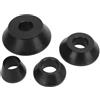 Ausla Equilibratrice Equilibratrice Smontagomme Manuale in Metallo Cono di Centraggio Set di Coni 38 Mm per Albero di Equilibratura Ruote SUV Camion Caravan con Fori per Mozzi Nero
