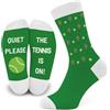 SC Products Calzini da Tennis Novità Regali Wimbledon | Taglia 6-12 Calzini Divertenti in Cotone Regali da Tennis per Uomo | Regali per Amanti dello Sport Riempitivi per Calze da Uomo