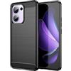 BCASE CUSTODIA B-CASE TPU SILICONE COVER CASE PER OPPO RENO13F 4G 5G CARBON METAL BLACK