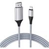 JUCONU [Versione lunga 4 m] Cavo HDMI per iPhone aggiornato 1080p HDTV HDMI connettore AV digitale video sincronizzazione schermo convertitore compatibile per dispositivi iPhone/iPad, nessuna