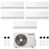 Samsung Climatizzatore Samsung Inverter Penta Split Windfree Première 7000+7000+7000+7000+9000 Con Aj100txj Essential White R-32 Classe