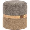 Bizzotto Pouf Piccolo Contenitore Tanya Savana Grigio