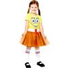 amscan (PKT) (9909158) - Costume da SpongeBob SquarePants per bambine (4-6 anni)