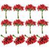 PATIKIL Mini Bacchette Artificiali di Bacche Pip, 144Pz Staminali di Fiori Frutta per Artigianato, Ghirlande, Decorazioni Floreali per Matrimoni, Rosso
