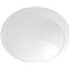 Botlighting Plafoniera Sonja Tonda Bianca per Esterno/Interno, IP65, Policarbonato Anti UV, 2 Attacchi E27, per Soffitto/Parete