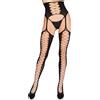 Leg Avenue Stockings with Attached Garter Belt 1968 Black
