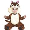 FIESTAS GUIRCA | Costume di Scoiattolo Bebè (12-18 Mesi) - Cappuccio, Coda, Tuta e Piedi - Costumi da Animali per Halloween, Carnevale e Feste in Maschera - Ideale per Bebè Unisex - Marrone e Beige