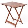 SalMar Tavolo Legno Pieghevole a Strisce 60x100 di SalMar-Noce