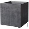 Deroma Vaso in Resina Cubo Millennium Antracite 49 cm di Deroma