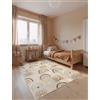 Hanse Home Adventures Bowie - Tappeto da gioco per cameretta dei bambini, motivo arcobaleno, cuore, arco, colorato, ragazzo, ragazza, cameretta dei bambini, soggiorno, beige, multicolore, 160 x 235 cm