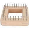 Fockety Telaio per Maglieria Quadrato, Telaio per Tessitura Fatto a Mano per Uso Domestico, Strumento per Maglieria in Legno per Maglieria Artigianale Fai-da-Te per Tessitura di Cappello