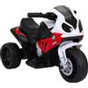 DecHome Moto Elettrica Bambini BMW S1000RR 3 Ruote Luci Suoni 3+ Rosso 370064RD