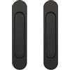 INNAL 2 Pezzi Maniglia Autoadesiva per Porta Scorrevole 14.8cm Maniglia Porta Scorrevole in Alluminio Adatto per Armadi, Finestre, Porte Scorrevoli(Nero)