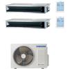 Samsung - Climatizzatore canalizzabile Samsung dual split 9000+9000 Btu Inverter R32 A++ AJ080TXJ4