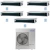 Samsung - Climatizzatore canalizzabile Samsung penta split 9000+9000+9000+9000+9000 Btu Inverter R32 A++ AJ100TXJ5