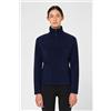 Brekka Micropile in Tessuto Riciclato da Donna con Zip Blu