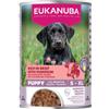 Eukanuba Puppy con manzo e zucca cibo umido per cani 1 confezione (6 x 400 g)