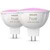 PHILIPS Hue White and Color Ambiance 2 x Lampadine GU53