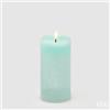 EDG Enzo De Gasperi Candela Led Starry con Moccolo H 15 Cm D 7,5 Cm IP20 Verde Chiaro