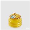 EDG Enzo De Gasperi Candela Circle con Profumo H 9,5 Cm D 9,5 Cm Bomboniera Vetro Amber