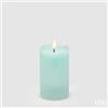 EDG Enzo De Gasperi Candela Led Starry con Moccolo H 12,5 Cm D 7,5 Cm IP20 Verde Chiaro