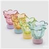 EDG Enzo De Gasperi Vaso Fiore con Piede e Portacandela Ass. H 15,5 Cm D 15 Cm Multicolor 1 Pz