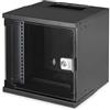 DIGITUS armadio di rete 10 pollici - 6 U - montaggio a parete - non montato - HxLxP 324x316x298mm - capacità di carico 30kg - profondità utile 254mm - classe di protezione IP20 - serie SOHO Pro - nero