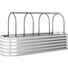 Outsunny Orto Rialzato e Fioriera con Graticcio e Serra, 200x60x103 cm, Argento | Aosom Italy