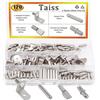 Taiss 120 Pezzi kit perni per scaffali 4 Stili ripiani pioli, staffa a L/Piatto Cucchiaio scaffale pioli/Dowel Pin Nickel Plated Shelf Supporti Pegs,per Mobili da cucina Cabinet shelf F-081-120PCS