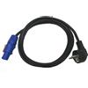 COBRA CNS-000-05 CAVO ALIMENTAZIONE 5MT DA POWERCON NEUTRIK FCA POWER IN BLU A SPINA SCHUKO
