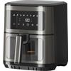 Black+Decker - Friggitrice ad aria senza olio BXAF2501E | 1600 W | 6,5 L | 8 programmi | Display touch | Temperatura 80-200 °C | Finestra di controllo | Cottura uniforme | Timer | Avvisatore acustico