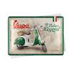 Nostalgic-Art Cartolina in latta retrò 10x14 cm, Vespa - Italian Legend - Idea regalo per gli appassionati di scooter, cartolina in metallo, mini targa in lamiera come biglietto di auguri