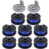 SYWAN Confezione da 10 bobine di ricambio per Ryobi One+ AC14RL3A, bobina di filo autofeed 522994001 da 18 V, 24 V, 40 V, compatibile con Ryobi One+ AC14RL3A, filo tagliaerba, 8 bobine + 2 tappi