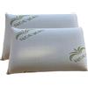 gef + medica Set 2 Federe Aloe Vera 50x80 cm con Zip Laterale | Tessuto 100% Poliestere 140 g/m² - Morbide, Resistenti, Facili da Lavare - Ideali per Letto o Divano