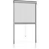 NoFlyStore SILVER.08 - Zanzariera a rullo verticale con spazzolino antivento