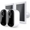 Arlo Ess2 - Cam 2K X2 + Solar Panel X2 - Sicurezza 2K Continua con Alimentazione Solare
