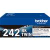 Brother TN-242BKTWIN cartuccia toner 2 pz Originale Nero