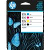HP Confezione da quattro Cartucce di Inchiostro ciano/magenta/giallo e nero Originali 934 e 935