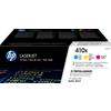 HP Confezione da 3 cartucce toner ciano/magenta/giallo originale ad alta capacità LaserJet 410X