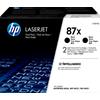 HP Confezione da 2 cartucce toner nero originale ad alta capacità LaserJet 87X