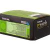 Lexmark 702C R cartuccia toner 1 pz Originale Ciano