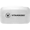 Vitamin360 - Portapillole con 5 Scomparti (1 pezzo, Bianco)