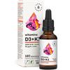 Aura Herbals - Vitamina D3 2000 IU e K2, 30 ml