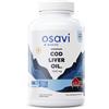 Osavi Olio di fegato di merluzzo norvegese in capsule morbide, 1000mg (limone) - 180 capsule morbide