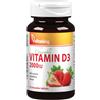 Vitaking - Vitamina D3 2000 UI con aroma di fragola (90 pastiglie)