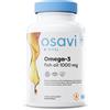 Osavi Olio di pesce Omega-3, 1000mg (Limone) - 60 softgels