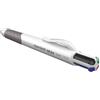 Paper Mate Penna a sfera 4 colori Paper Mate InkJoy Quatro multicolore - punta 1 mm - fusto bianco/grigio (conf. 12)