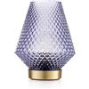 EMÒ ITALIA Marrakesh Lanterna Lampada da Tavolo 17cm Blu Vetro