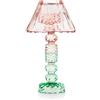EMÒ ITALIA Luxor Round Candeliere in Vetro Grande con Paralume Rosa 26cm